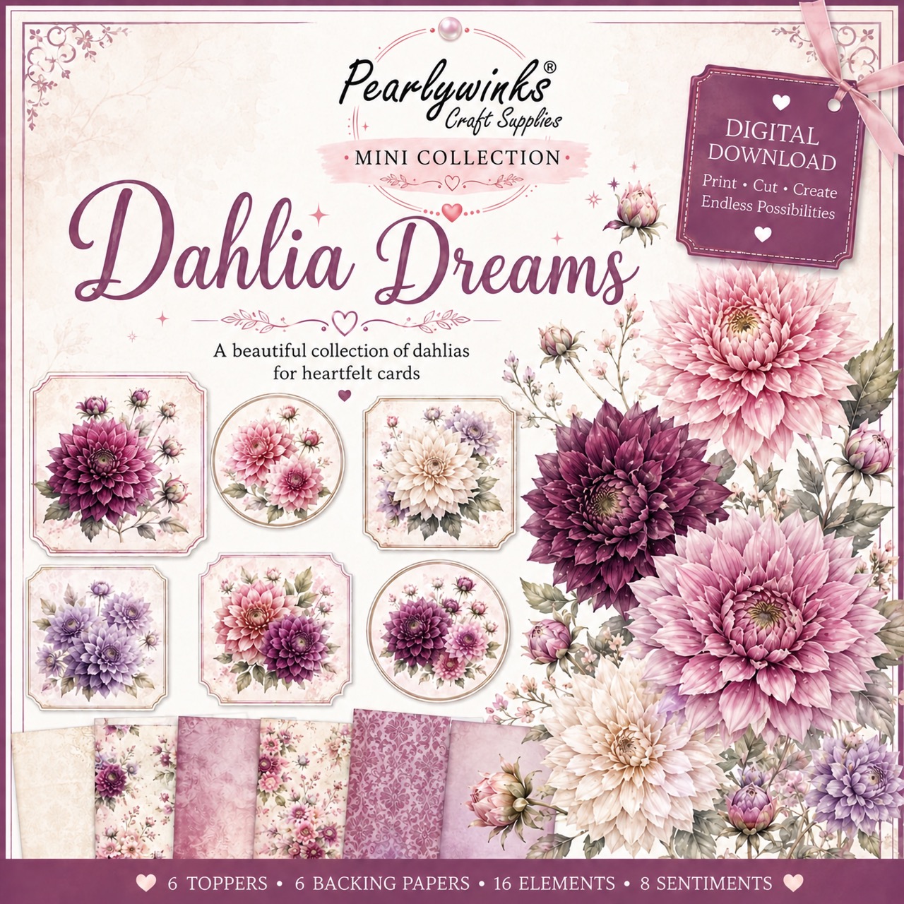 Pearlywinks - Dahlia Dreams Mini Collection