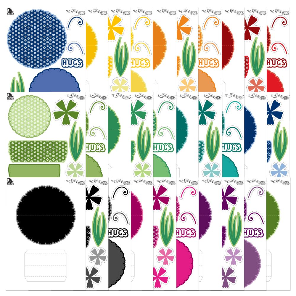 The Crafty Witches Floral Bewitching Cards SVG & PDF Download - Image 4