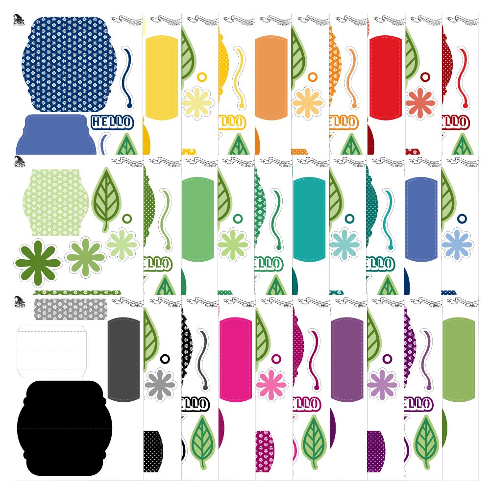 The Crafty Witches Floral Bewitching Cards SVG & PDF Download - Image 5