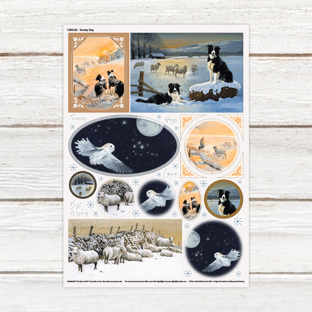 Pollyanna Pickering Snowy Day Luxe Decal Sheet