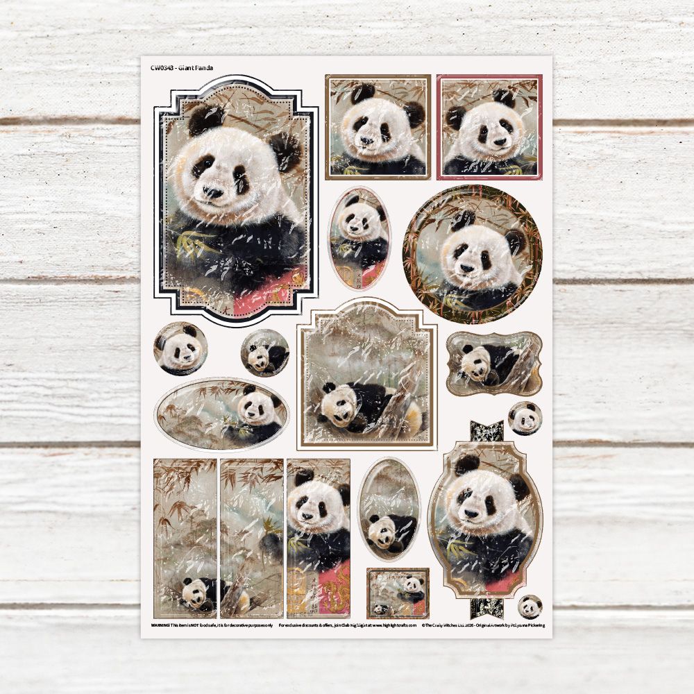 Pollyanna Pickering Giant Panda Luxe Decal Sheet