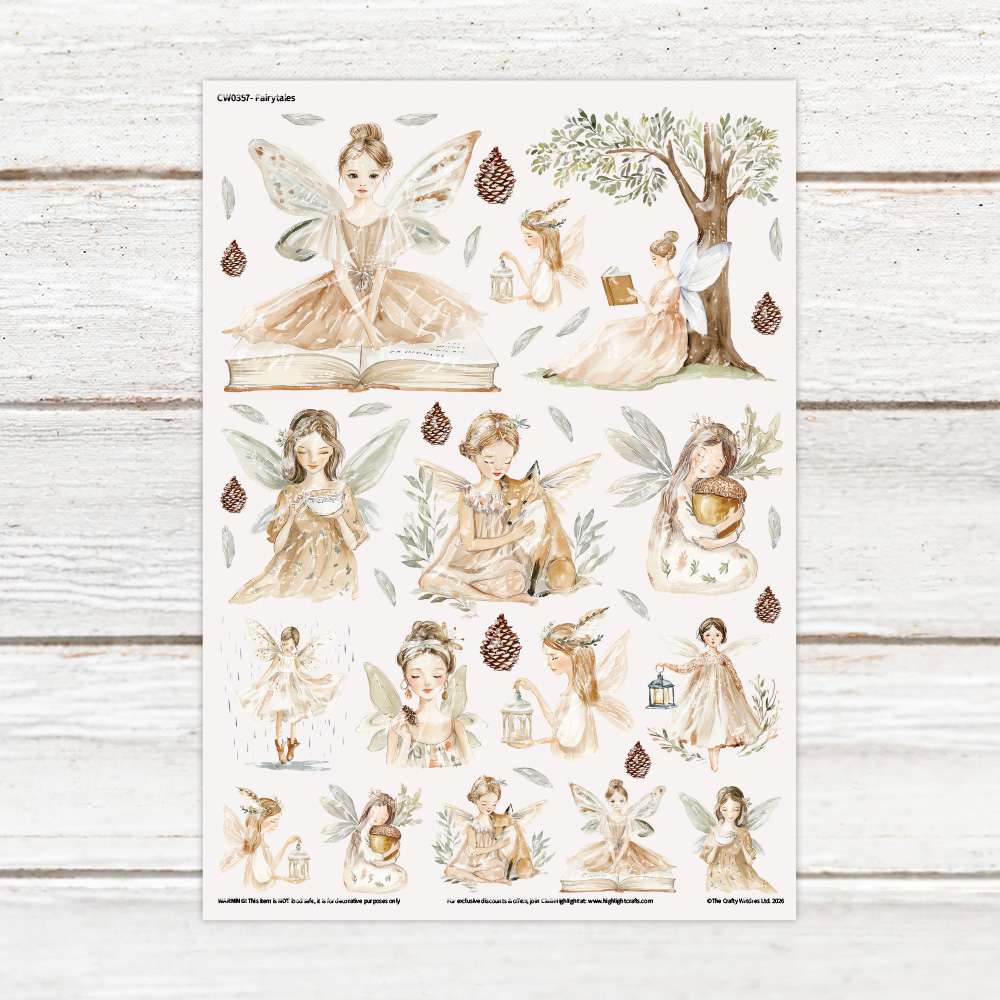 The Crafty Witches Fairytales Luxe Decal Sheet