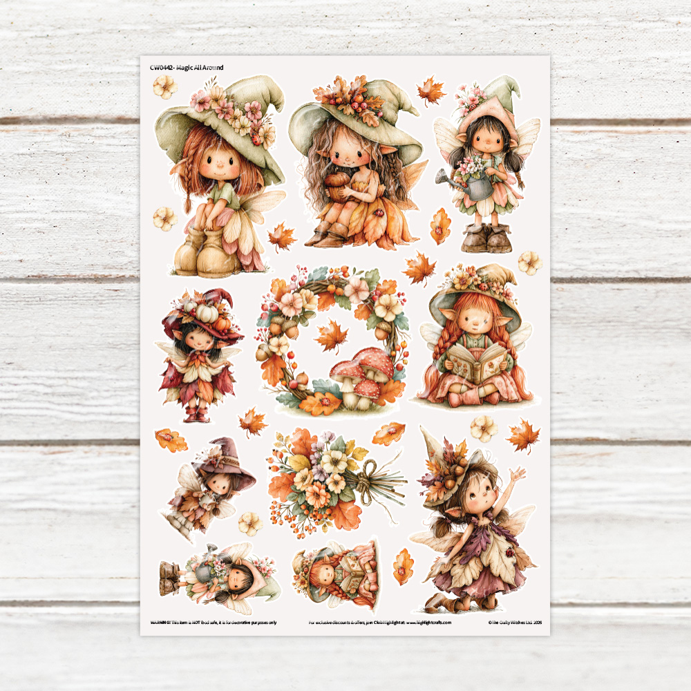 The Crafty Witches Magic All Around Luxe Decal Sheet