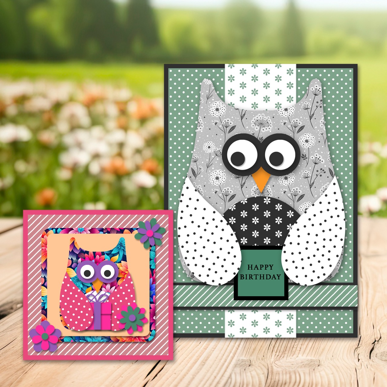 The Crafty Witches - Owl Magical Digital Templates & Papers Collection - Image 7