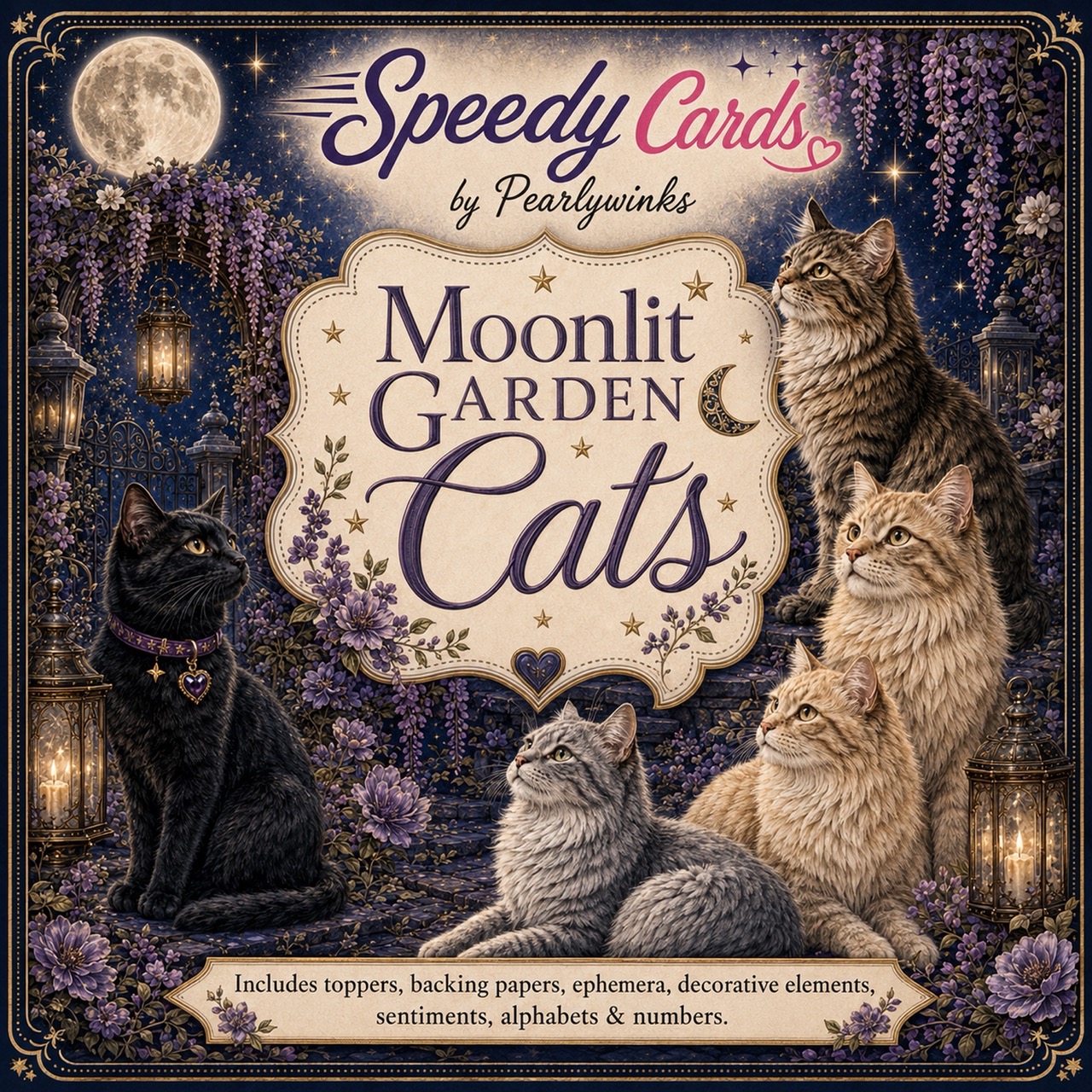 Pearlywinks - Moonlit Garden Cats