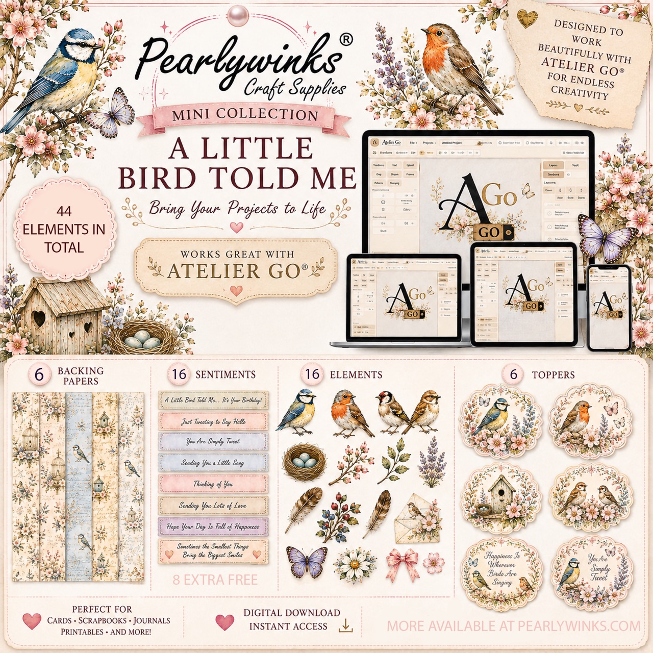 Pearlywinks - A Little Bird Told Me Mini Collection