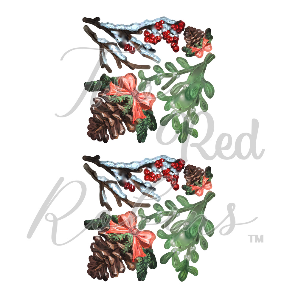 Two Red Robins Christmas Decor Reflections Download
