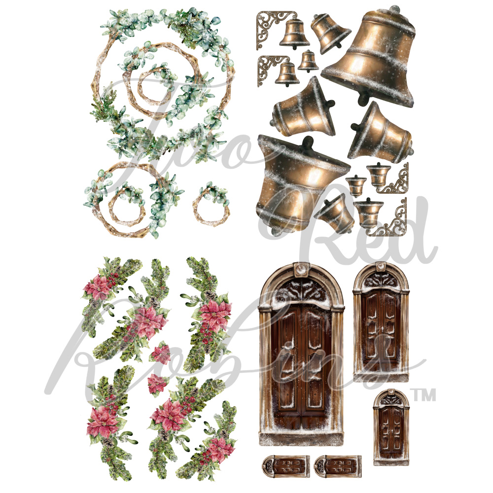 Two Red Robins Festive Bird Song Frosty Reflections Bundle