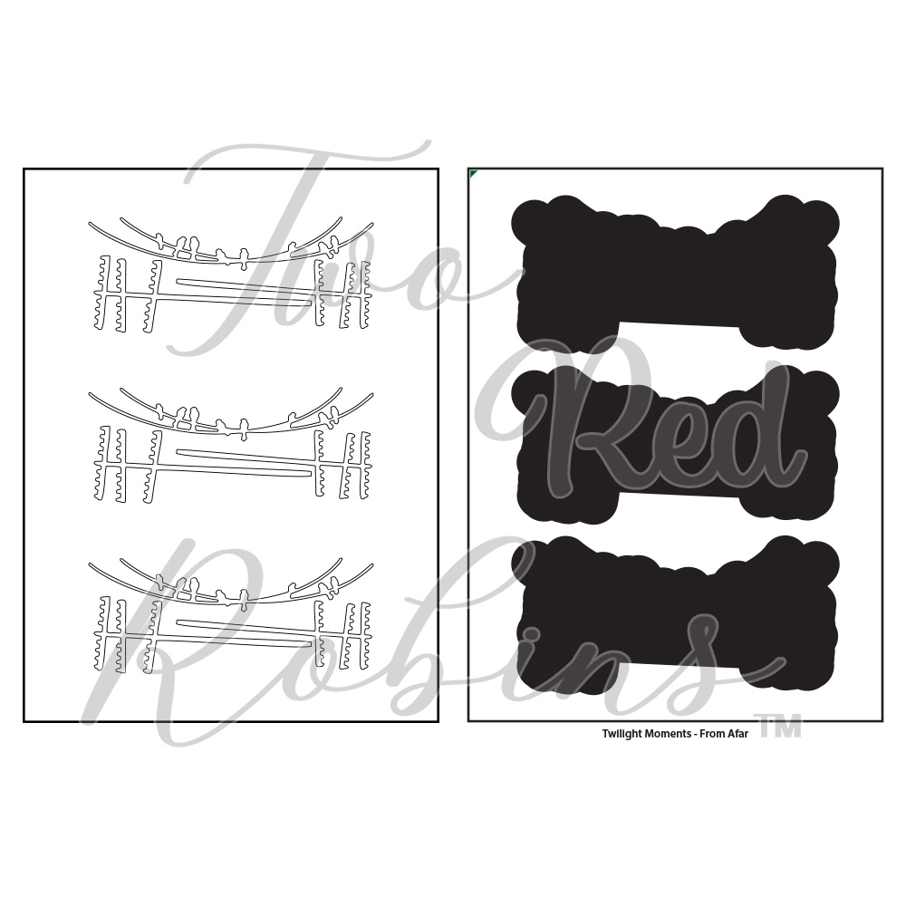 Two Red Robins From Afar SVG & Reflections Download