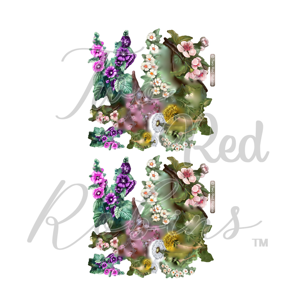 Two Red Robins A Floral Gathering Reflections Download 2