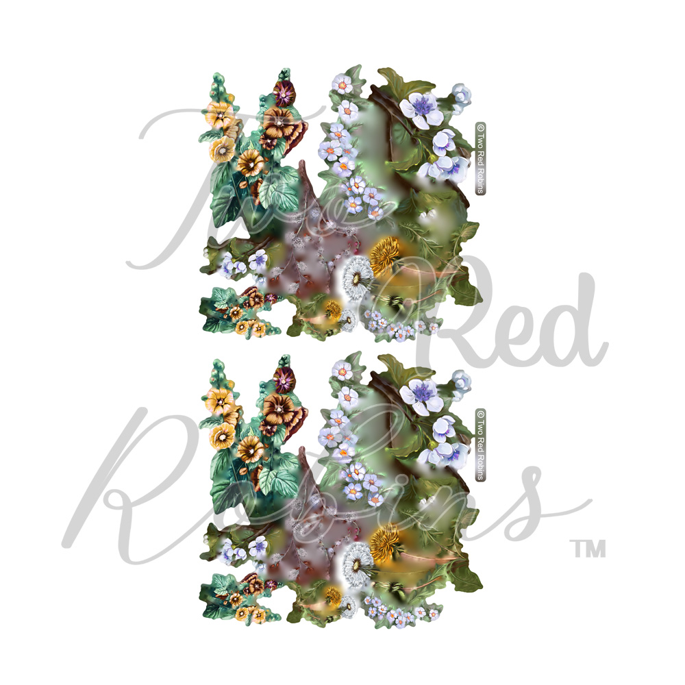 Two Red Robins A Floral Gathering Reflections Download 3