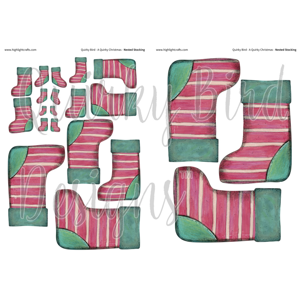 Quirky Bird Designs Nested Stocking Reflections Download 3