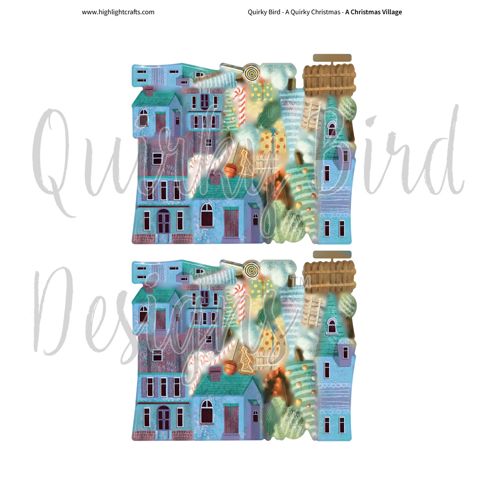 Quirky Bird Designs A Christmas Village Reflections Download 4