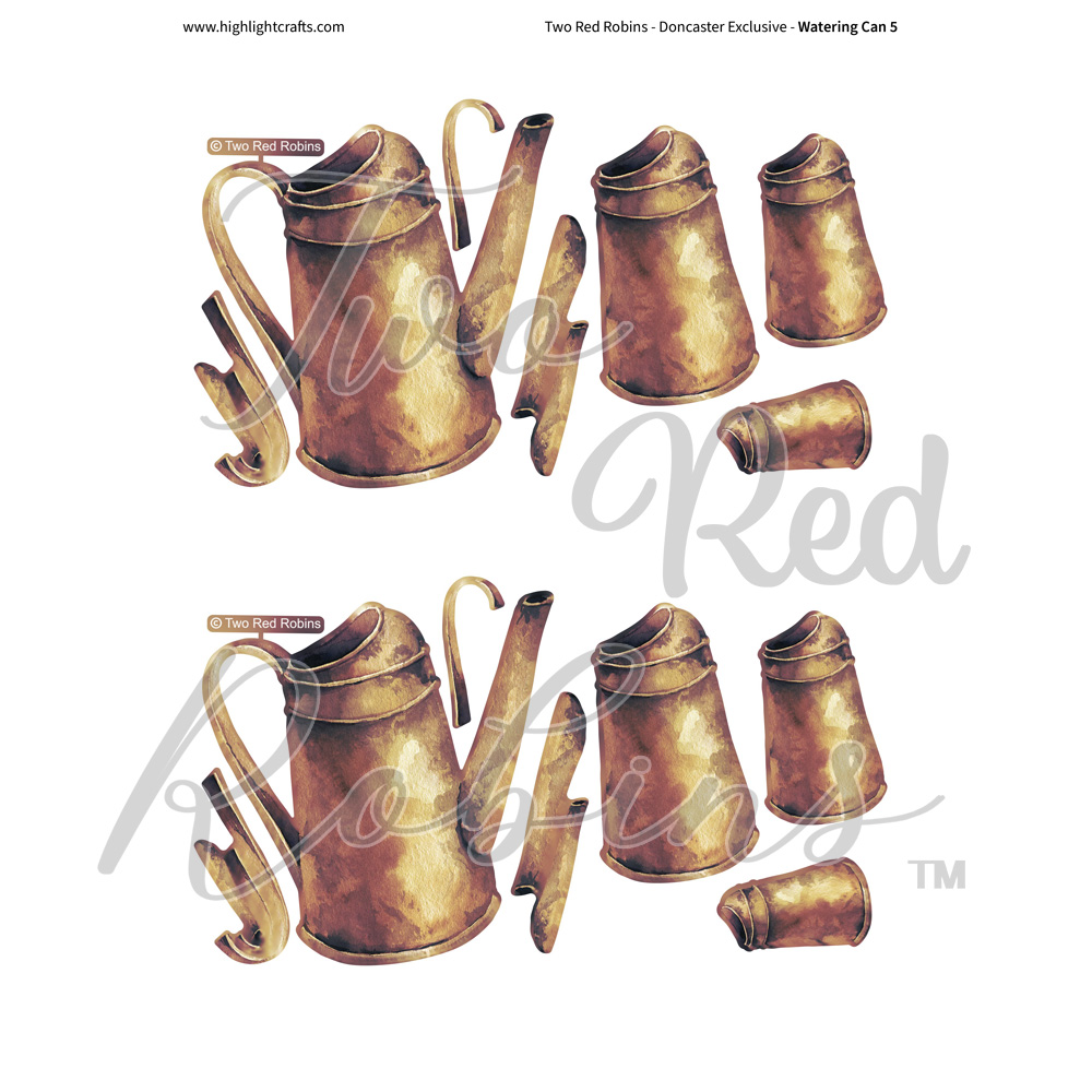 Two Red Robins Watering Can Reflections Download 4