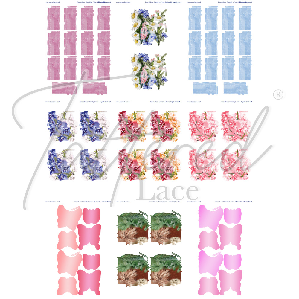 Tattered Lace Chantilly & Twine Charisma Additional Colourways Download Bundle