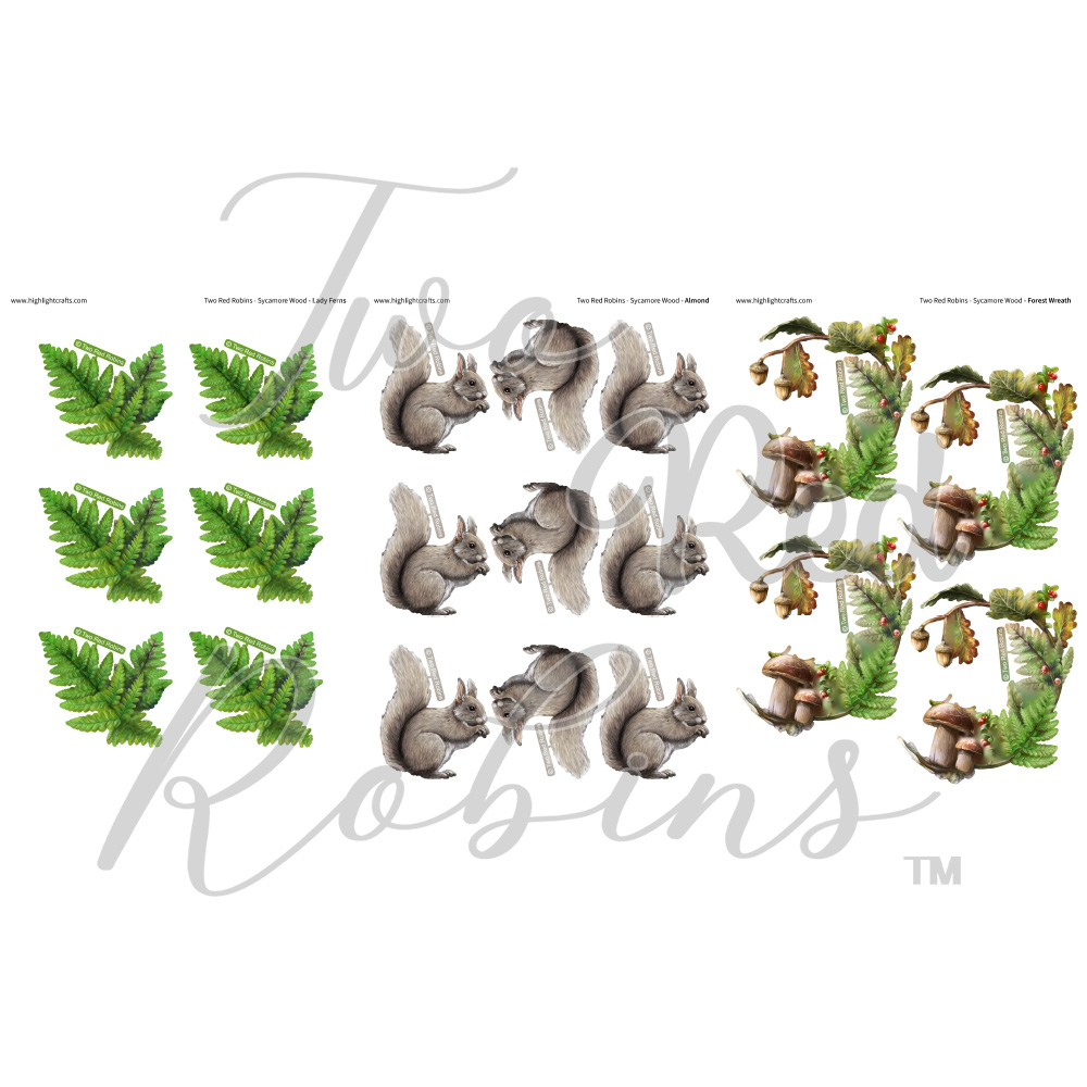 Two Red Robins Sycamore Wood Web Exclusive Additional Colourways Download Bundle