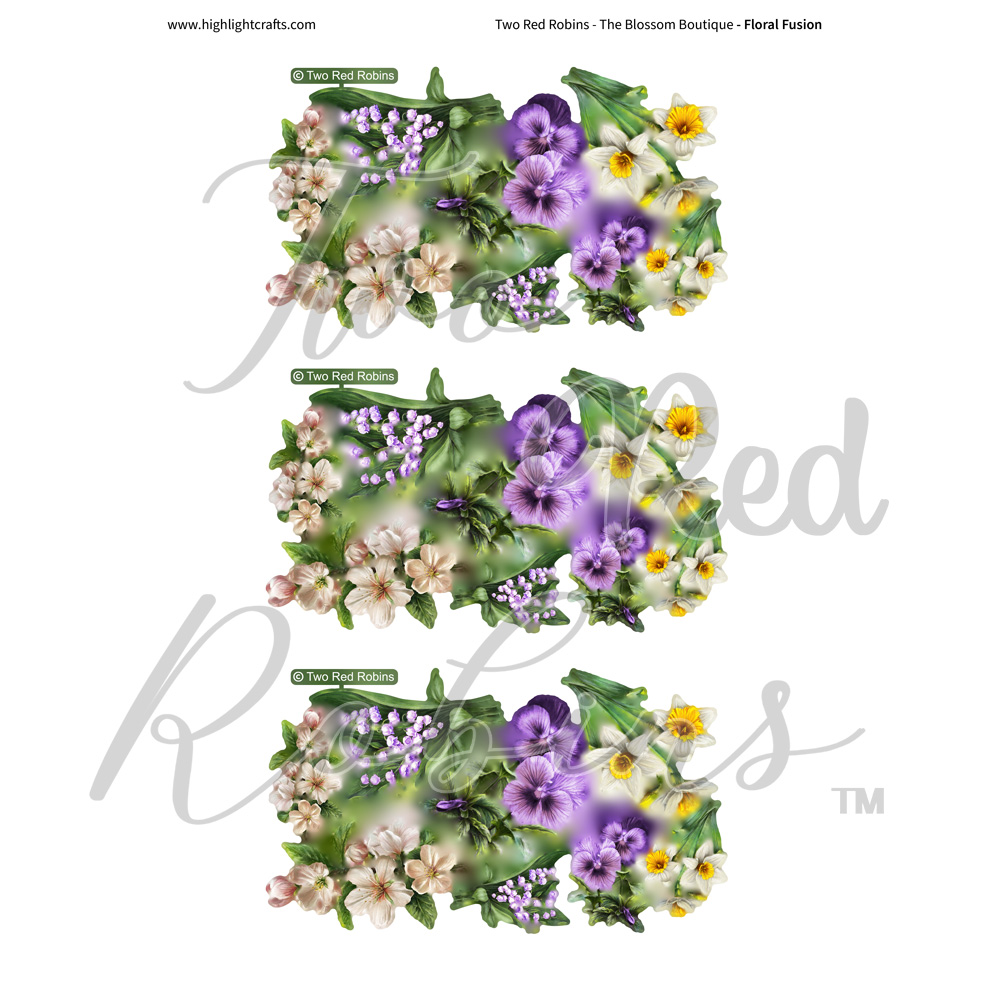 Two Red Robins Floral Fusion Reflections Download 3