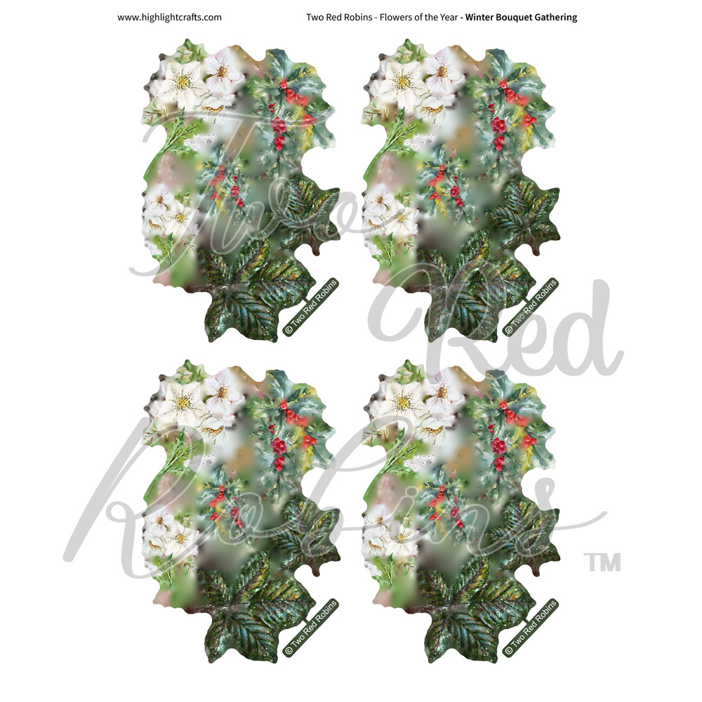 Two Red Robins Winter Bouquet Gathering Reflections Download 4
