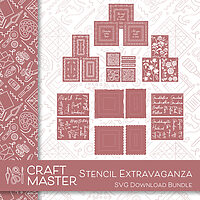 Craft Master Stencil Extravaganza SVG Download Bundle - Highlight Crafts