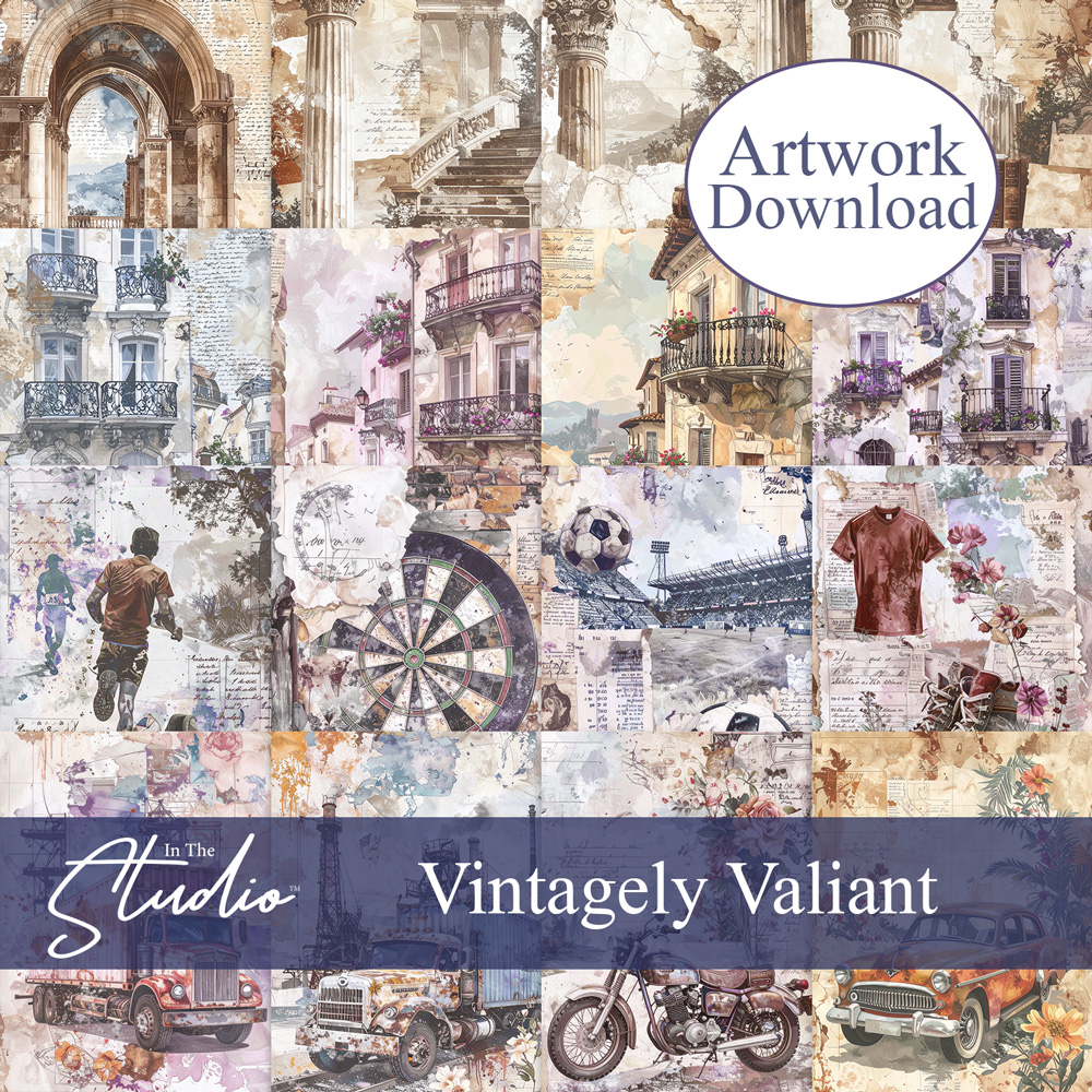 In The Studio Vintagely Valiant Artwork Download