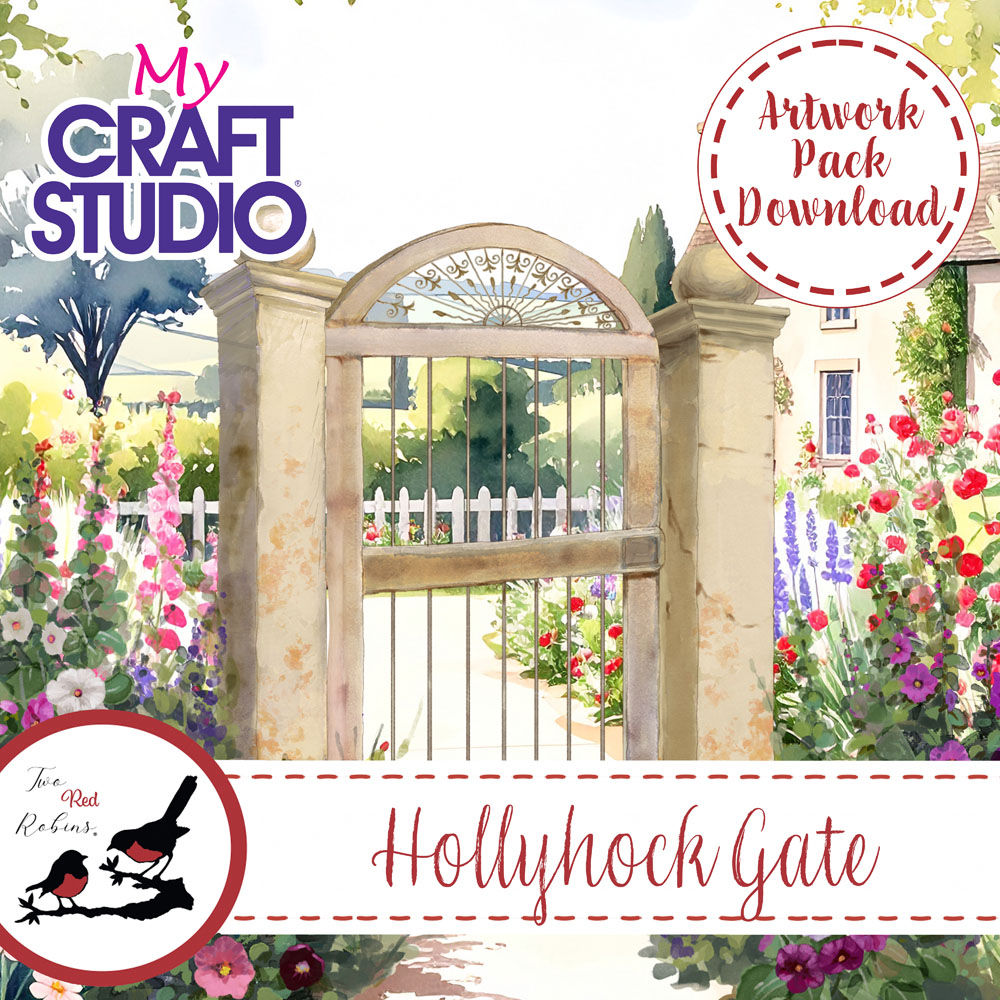 Two Red Robins Hollyhock Gate Artwork Pack Download