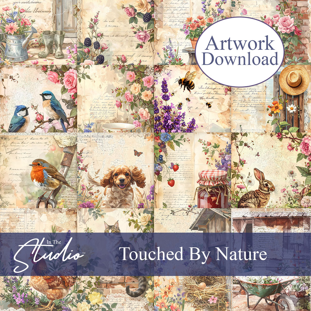 In The Studio Touched By Nature Rice Paper Download