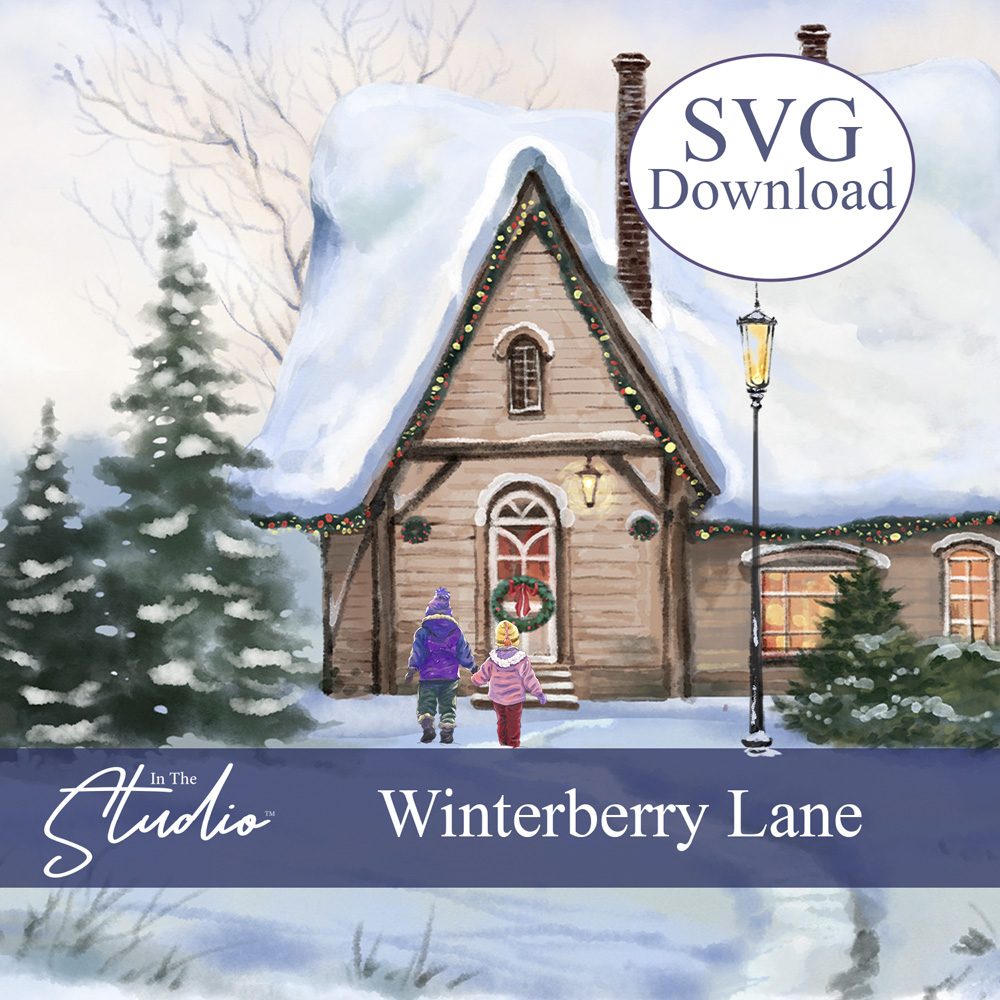 In The Studio Winterberry Lane SVG Download