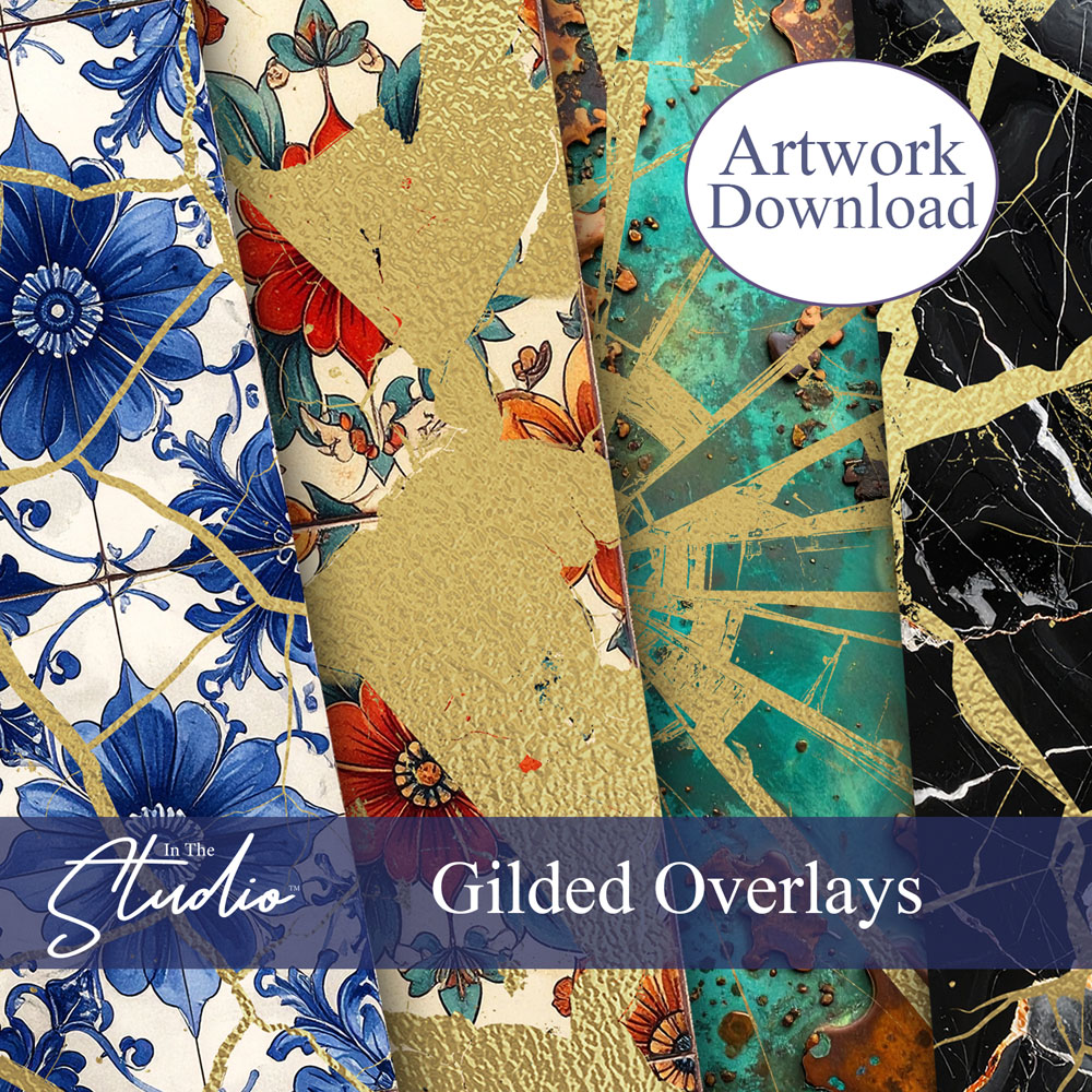 In The Studio Gilded Overlays Backgrounds Download