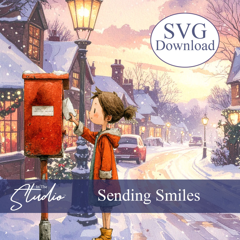 In The Studio Sending Smiles SVG Download