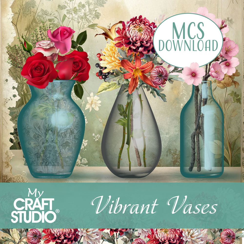 My Craft Studio Vibrant Vases Artwork Download