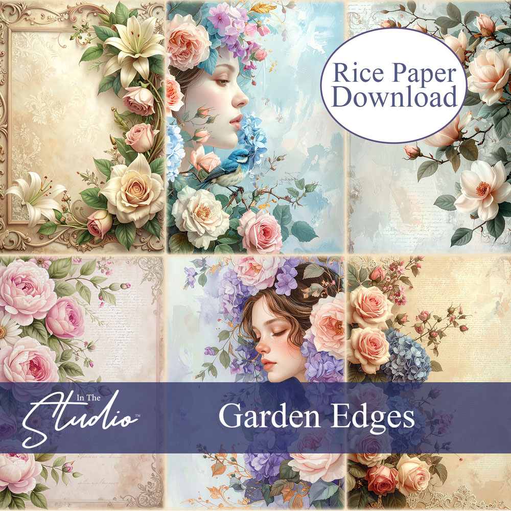 In The Studio Garden Edges Mini Rice Paper Download