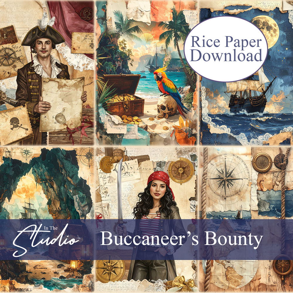In The Studio Buccaneer's Bounty Mini Rice Paper Download