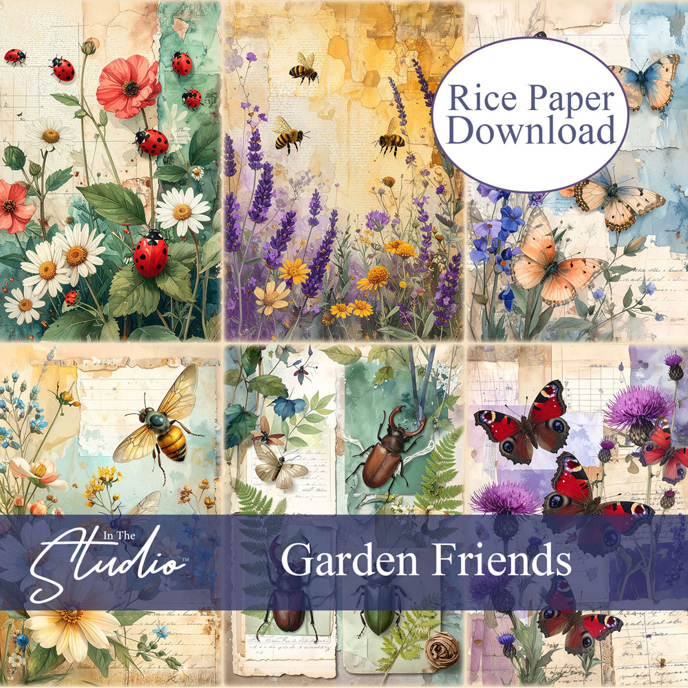 In The Studio Garden Friends Mini Rice Paper Download