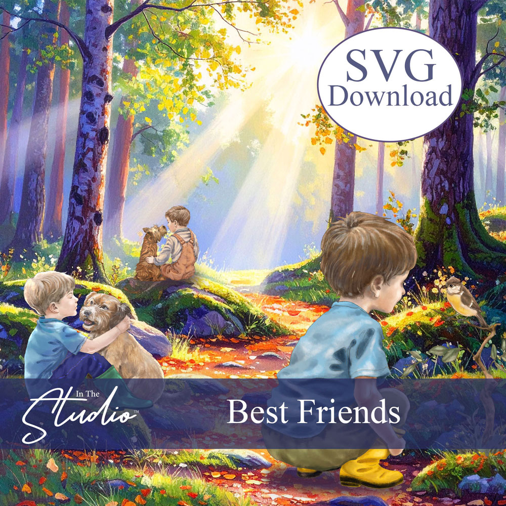 In The Studio Best Friends SVG Download