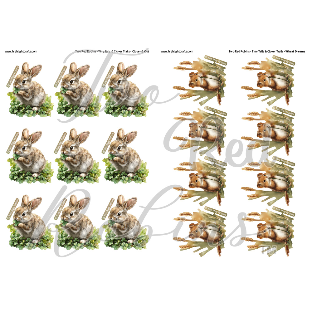 Two Red Robins Tiny Tails & Clover Trails Reflections Download Bundle