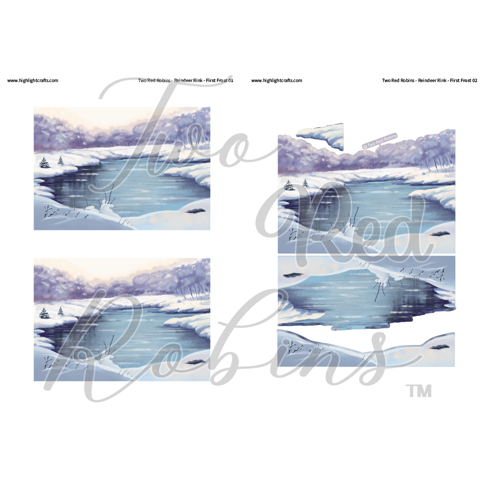 Two Red Robins First Frost Reflections Download