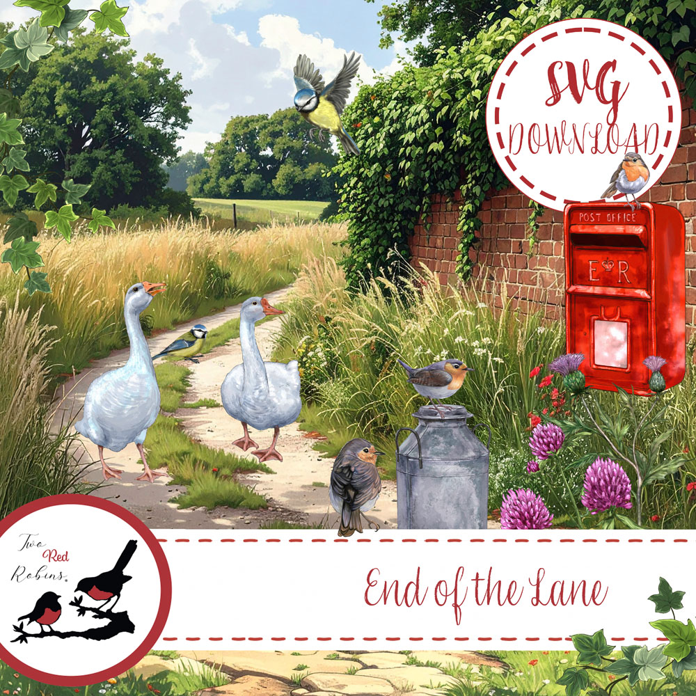 Two Red Robins End of the Lane SVG Download