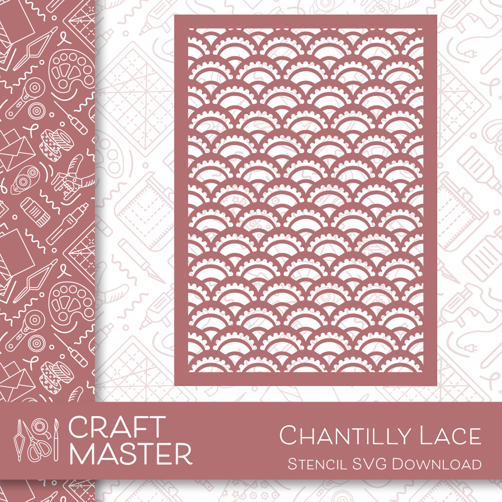 Craft Master Chantilly Lace Stencil SVG Download