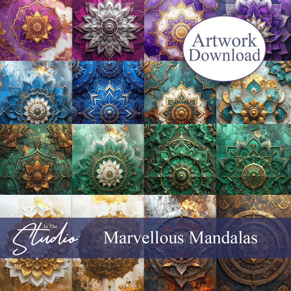 In The Studio Marvellous Mandalas Download