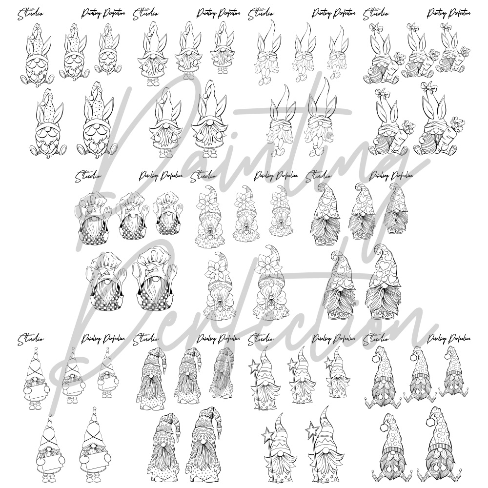In The Studio Painting Perfection Gnome Characters Download