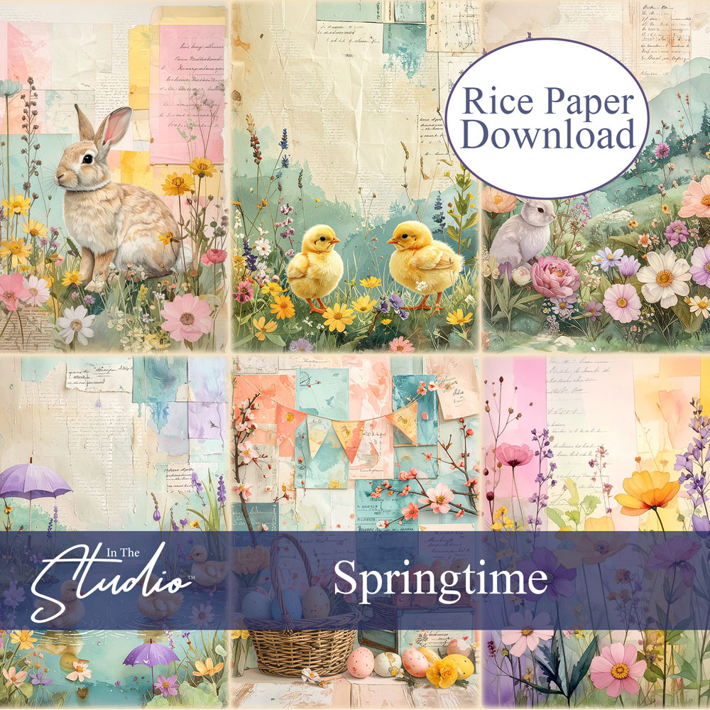 In The Studio Springtime Mini Rice Paper Download