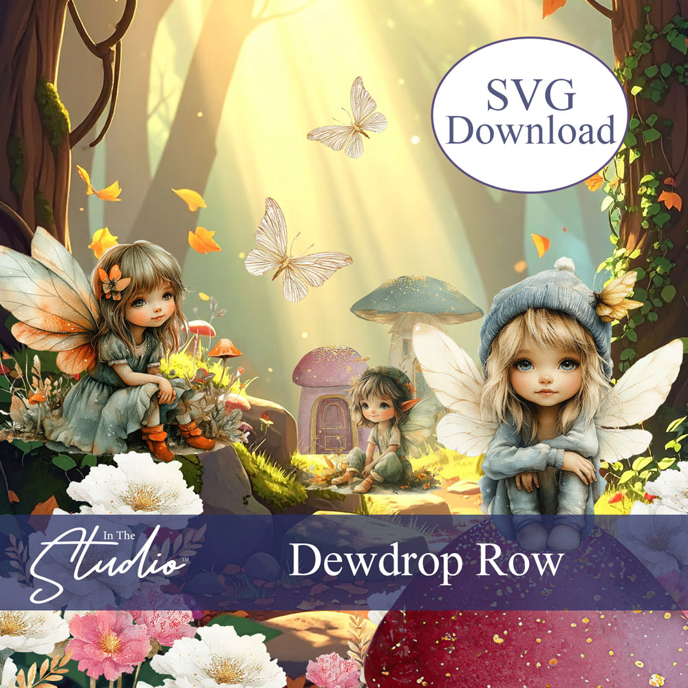 In The Studio Dewdrop Row SVG Download