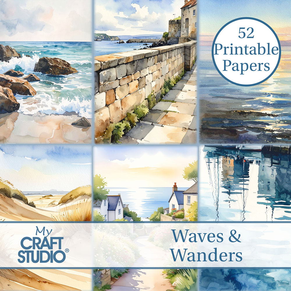 My Craft Studio Waves & Wanders Papers Download