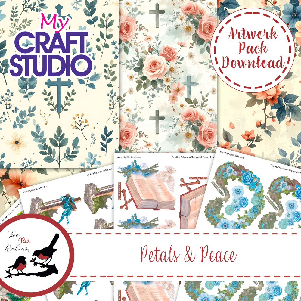 Two Red Robins Petals & Peace Artwork Download