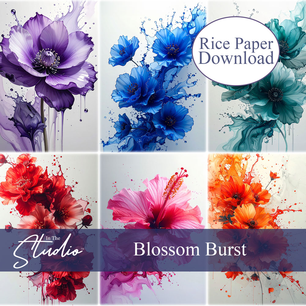 In The Studio Blossom Burst Mini Rice Paper Download