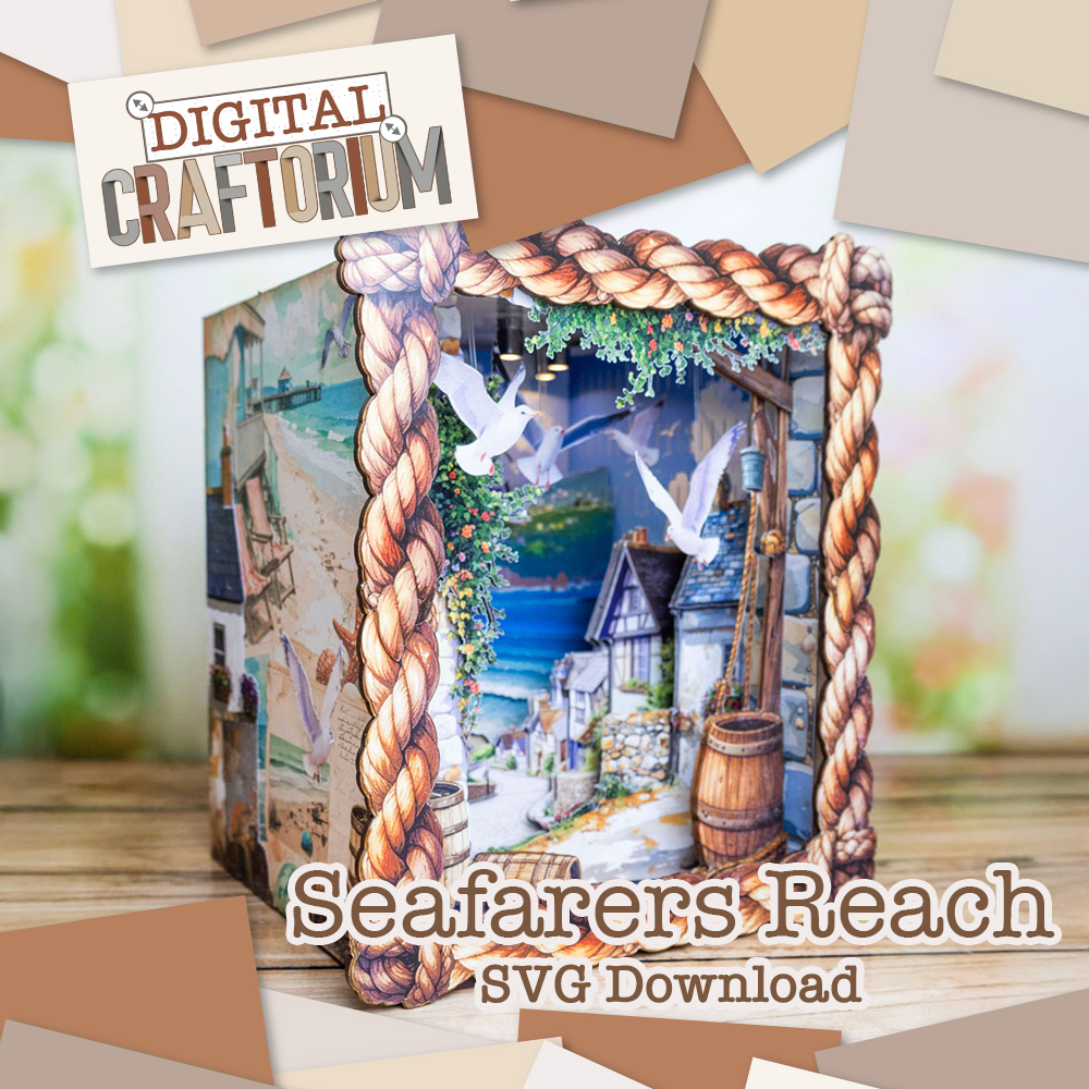 Digital Craftorium Book Nook 4: Seafarers Reach SVG Download