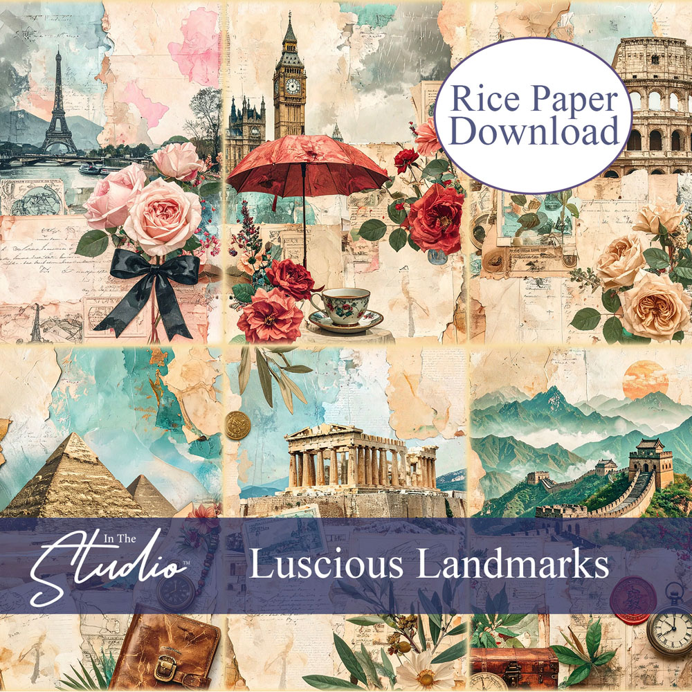 In The Studio Luscious Landmark Mini Rice Paper Download