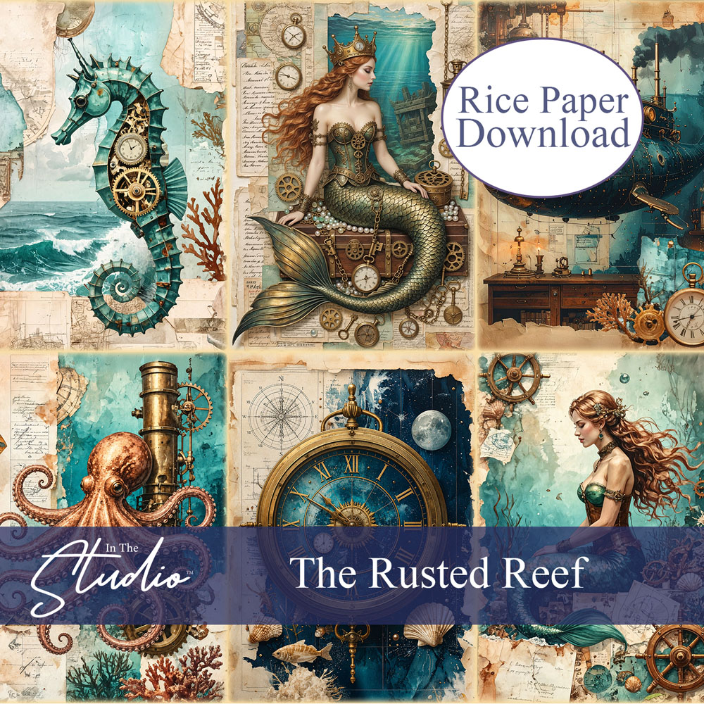 In The Studio The Rusted Reef Mini Rice Paper Download