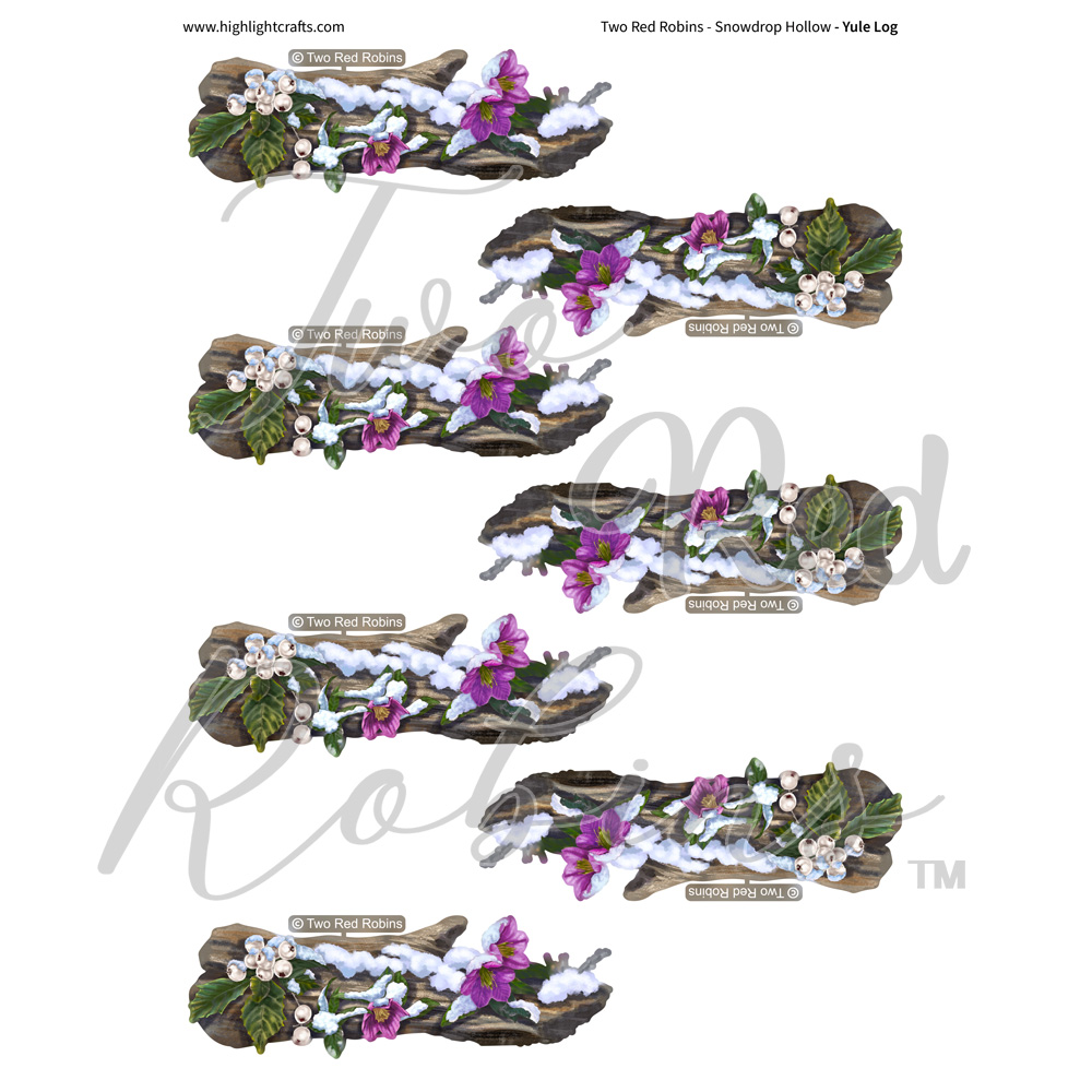 Two Red Robins Yule Log Reflections Download 2