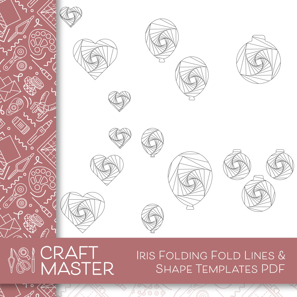 Craft Master Iris Folding Fold Lines & Shape Templates PDF Download
